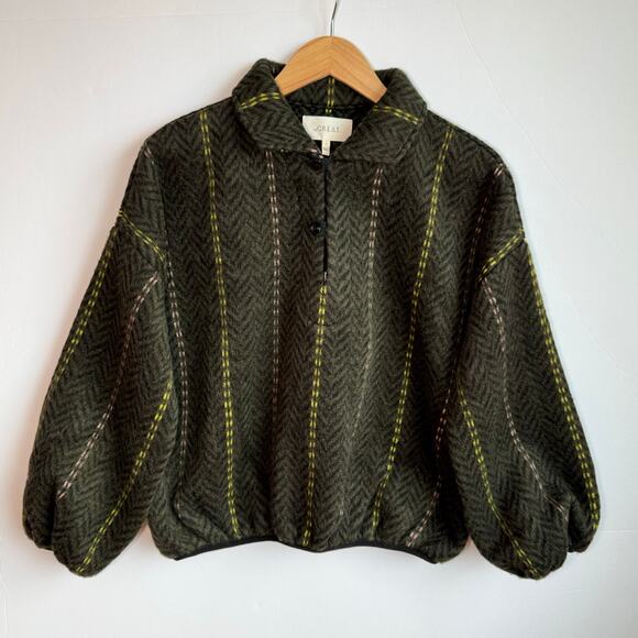 The Great Outlander Sweater Pullover Fleece Moss Creek Chevron Stripe Small - Picture 1 of 16